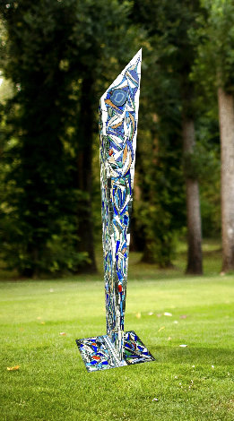 Exalted Flight Unique Mixed Media Sculpture 2023 121 in - Huge Monumental Size Sculpture - Charles Sherman