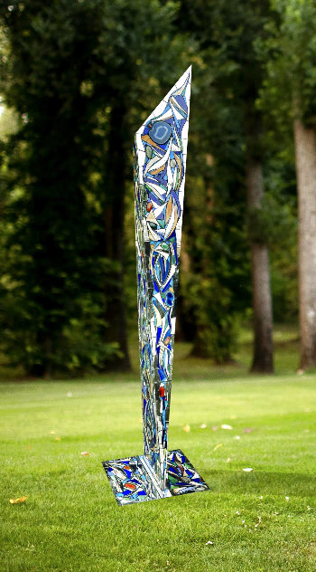 Exalted Flight Unique Mixed Media Sculpture 2023 121 in - Huge Monumental Size Sculpture by Charles Sherman