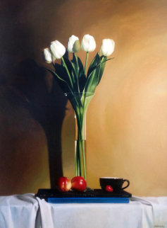 Untitled Still Life 46x37 Original Painting - Alexander Sheversky