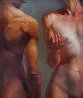 Front And Back 1999 27x23 Original Painting by Carle Shi - 0