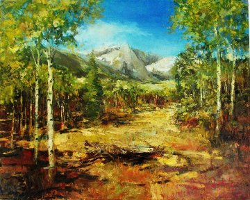 Fall - Grand Teton 2010 30x24 Original Painting - Stephen Shortridge