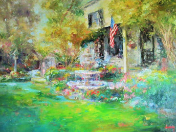 Early Morning Murphys California 2009 59x46 Original Painting - Stephen Shortridge Early Morning Murphys California 2009 59x46 Original Painting - Stephen Shortridge