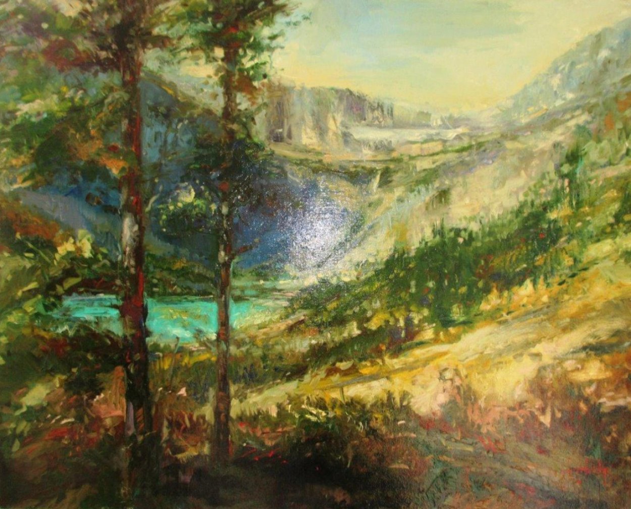 Glacier Park 2009 30x24 Original Painting by Stephen Shortridge