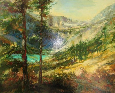 Glacier Park 2009 30x24 Original Painting - Stephen Shortridge