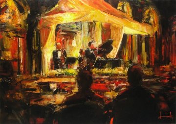 Private Concert on the Square 24x36 Original Painting - Stephen Shortridge Private Concert on the Square 24x36 Original Painting - Stephen Shortridge