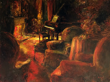 Evening Mood 36 x 48 Original Painting - Stephen Shortridge Evening Mood 36 x 48 Original Painting - Stephen Shortridge