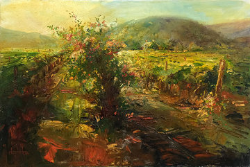 Streaming Light, Yountville Napa 24x36 Original Painting - Stephen Shortridge Streaming Light, Yountville Napa 24x36 Original Painting - Stephen Shortridge