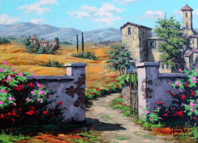 Afternoon in Tuscany 2005 Embellished Limited Edition Print by Viktor Shvaiko