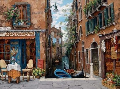 Venice in Bloom Embellished 2008 - Italy Limited Edition Print - Viktor Shvaiko