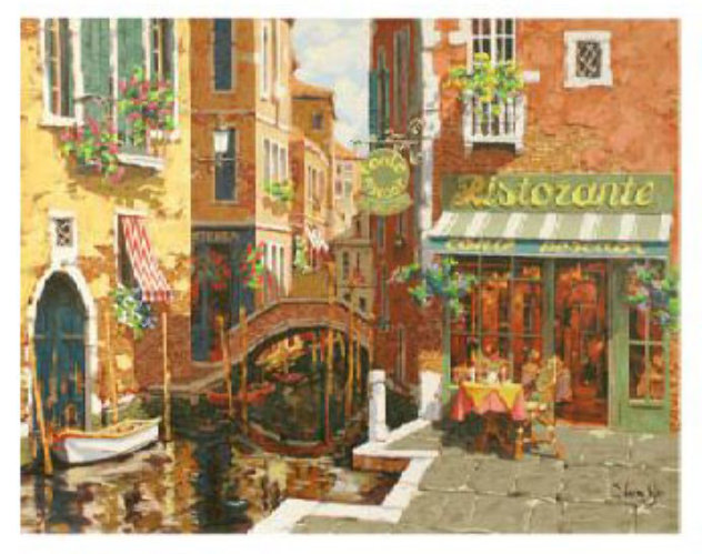 Rendezvous In Venice Embellished 2002 - Italy Limited Edition Print by Viktor Shvaiko