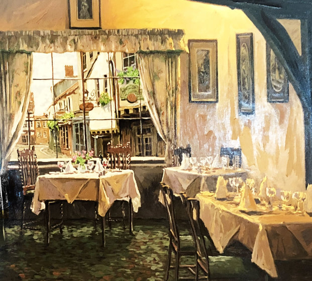 Afternoon Rendezvous 2001 Embellished Limited Edition Print by Viktor Shvaiko Afternoon Rendezvous 2001 Embellished Limited Edition Print by Viktor Shvaiko