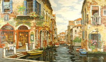 Dreams of Venice 2001 Embellished Limited Edition Print - Viktor Shvaiko Dreams of Venice 2001 Embellished Limited Edition Print - Viktor Shvaiko