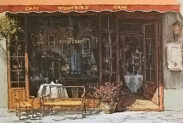 Cafe Nightbird Black 1996 Limited Edition Print - Viktor Shvaiko Cafe Nightbird Black 1996 Limited Edition Print - Viktor Shvaiko