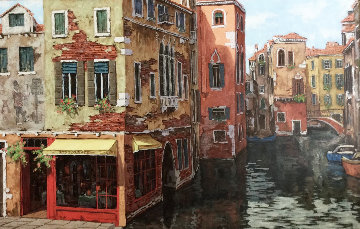 Venice Water 39x57 Super Huge Original Painting - Viktor Shvaiko Venice Water 39x57 Super Huge Original Painting - Viktor Shvaiko