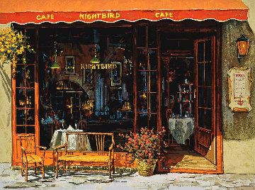 Nightbird Cafe Limited Edition Print - Viktor Shvaiko Nightbird Cafe Limited Edition Print - Viktor Shvaiko