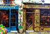 Cafe Tabac Embellished - Paris, France Limited Edition Print by Viktor Shvaiko - 3