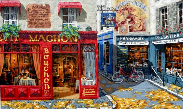 Autumn in Paris AP - Huge - France Limited Edition Print by Viktor Shvaiko