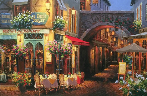 Evening in Provence 2004 Embellished Limited Edition Print - Viktor Shvaiko