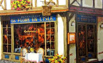 Rendezvous Le Flore En l'isle: Les Bijoux De Paris Suite PP Limited Edition Print - Viktor Shvaiko Rendezvous Le Flore En l'isle: Les Bijoux De Paris Suite PP Limited Edition Print - Viktor Shvaiko
