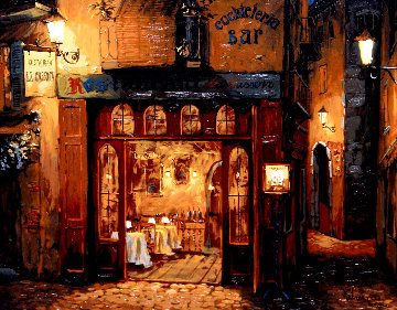 Spanish Balcony PP Canvas Limited Edition Print - Viktor Shvaiko Spanish Balcony PP Canvas Limited Edition Print - Viktor Shvaiko