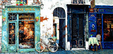 La Vielle Bicyclette AP 1998 Embellished Limited Edition Print - Viktor Shvaiko La Vielle Bicyclette AP 1998 Embellished Limited Edition Print - Viktor Shvaiko