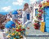 Spring in Santorini 2015 Embellished - Greece Limited Edition Print by Viktor Shvaiko - 0
