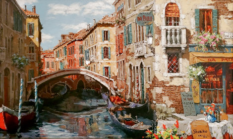 Reflections of Venice 2015 Embellished - Italy Limited Edition Print - Viktor Shvaiko