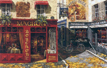 Autumn In Paris 2000 Embellished Limited Edition Print - Viktor Shvaiko Autumn In Paris 2000 Embellished Limited Edition Print - Viktor Shvaiko
