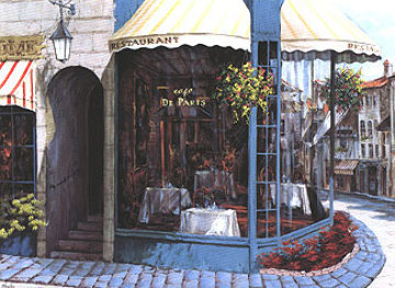 Cafe de Paris 1995 Limited Edition Print - Viktor Shvaiko