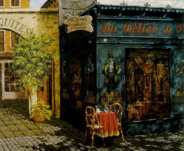 Afternoon Shadows AP 1999 Embellished Limited Edition Print - Viktor Shvaiko Afternoon Shadows AP 1999 Embellished Limited Edition Print - Viktor Shvaiko