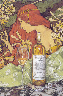 Bordeaux and Pearls 2003 30x44 Super Huge Original Painting - Viktor Shvaiko Bordeaux and Pearls 2003 30x44 Super Huge Original Painting - Viktor Shvaiko