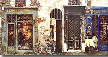 La Vielle Bicyclette 1998 Embellished Limited Edition Print - Viktor Shvaiko La Vielle Bicyclette 1998 Embellished Limited Edition Print - Viktor Shvaiko