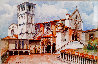 St. Francis Church Watercolor 1990 15x19 Watercolor by Pietro Signorelli - 0