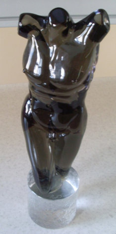 Untitled Nude Glass Sculpture 1993 14 in Sculpture - Pino Signoretto