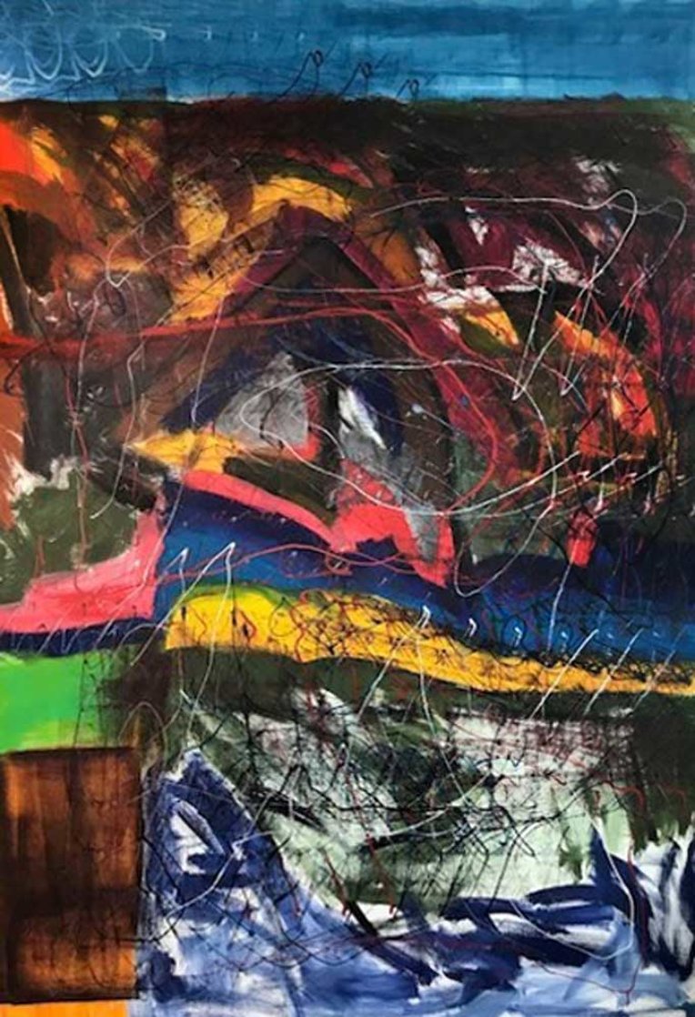 Back in Germany 2008 70x84 Original Painting by Theos Sijrier Back in Germany 2008 70x84 Original Painting by Theos Sijrier