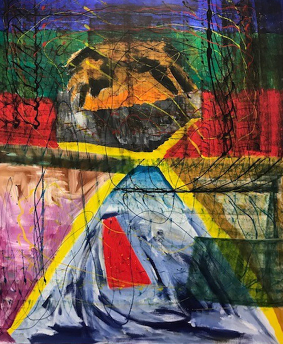 Untitled Painting 2008 71x78 Original Painting by Theos Sijrier Untitled Painting 2008 71x78 Original Painting by Theos Sijrier