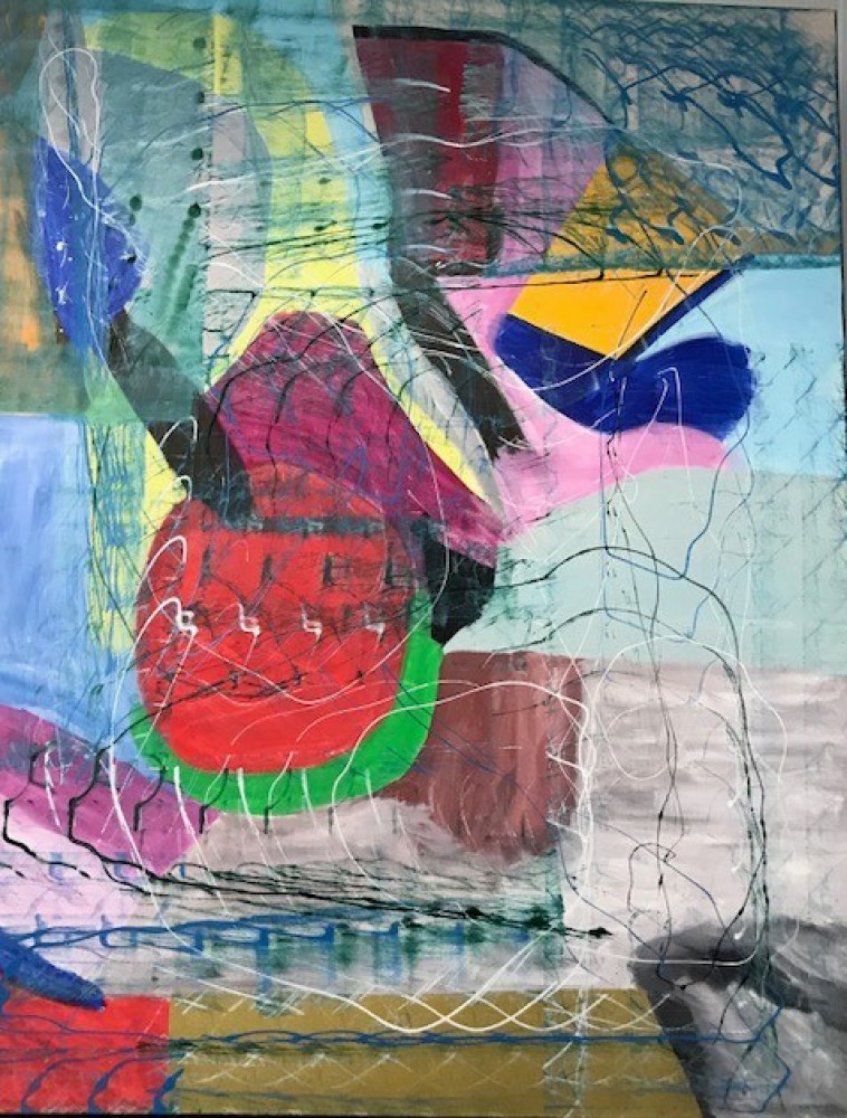Untitled Painting 2008 62x78 Original Painting by Theos Sijrier Untitled Painting 2008 62x78 Original Painting by Theos Sijrier