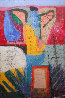 Garden Around the House 2011 59x39 Huge Original Painting by Theos Sijrier - 0