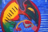 Awakening Flower Responding to Morning Glory 2011 78x59 Super Huge Original Painting by Theos Sijrier - 2 Awakening Flower Responding to Morning Glory 2011 78x59 Super Huge Original Painting by Theos Sijrier - 2