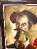 Untitled Don Quixote and Sancho Panza Portrait 43x55 - Huge Original Painting by David Silvah - 3
