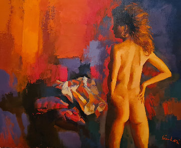 Elena 1983 43x51 Super Huge Original Painting - Nicola Simbari Elena 1983 43x51 Super Huge Original Painting - Nicola Simbari