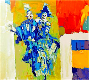 Deux Clowns 1979 Limited Edition Print - Nicola Simbari Deux Clowns 1979 Limited Edition Print - Nicola Simbari