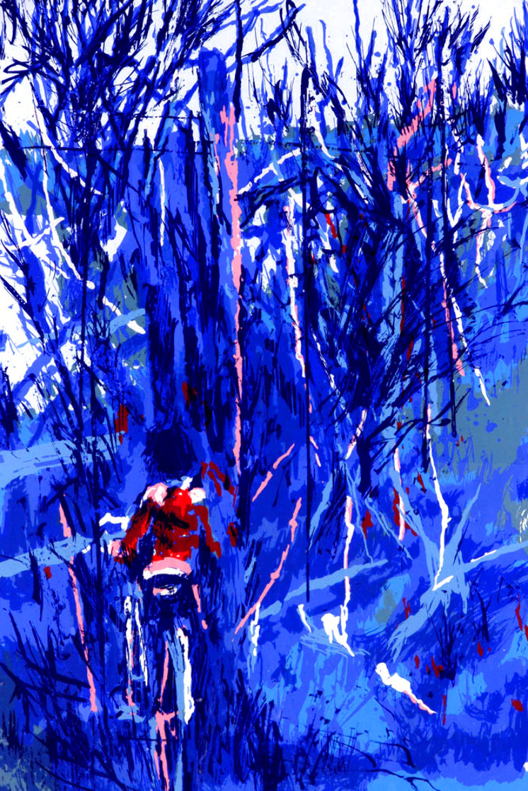 Boy on a Bike in Blue 1970 Limited Edition Print by Nicola Simbari