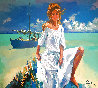 La Belle Aux De Maldives 58x47 - Huge Original Painting by Nicola Simbari - 0