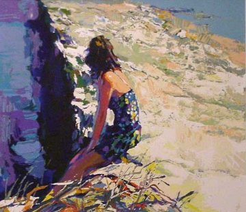 On The Sea Wall 1980 Limited Edition Print - Nicola Simbari On The Sea Wall 1980 Limited Edition Print - Nicola Simbari