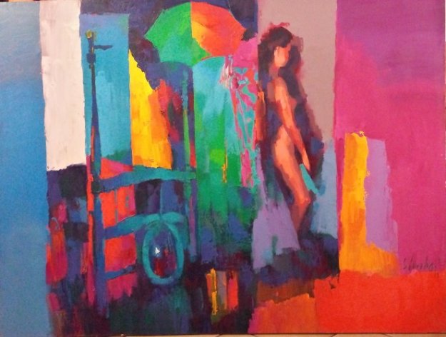 Mysterious Room 1984  47x62 Super Huge by Nicola Simbari