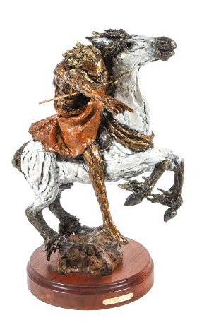 Wrath of God: Behold a Pale Horse Bronze Sculpture 2011 29 in Sculpture - Gib Singleton