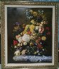 Antique Floral Still Life 40x48 Original Painting by Gyula Siska - 1