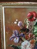 Bouquet of Flowers on Wood 2014 33x25 Original Painting by Gyula Siska - 5