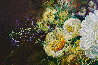 Bouquet of Flowers 39x33 Huge Original Painting by Gyula Siska - 2